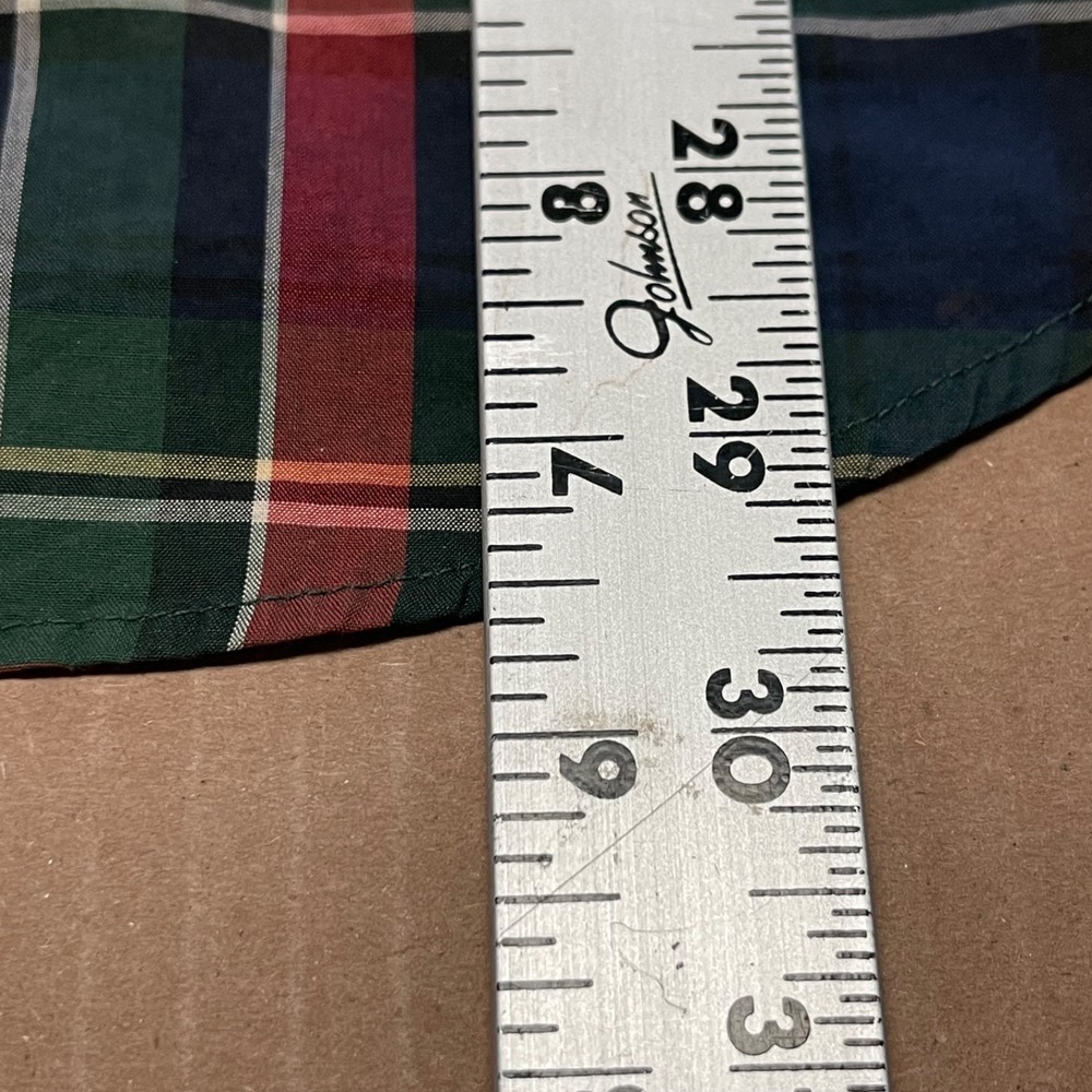 Vintage Ralph Lauren Crest Shirt Women's 12 (Large) Red Tartan Button Up Classic - Picture 11 of 15